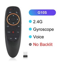 멀티 셋톱박스 구글 음성 원격 제어 자이로 감지 IR 학습 미니 2.4G 무선 에어 마우스 키보드 안드로이드, 01 G10S