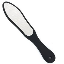 스테인레스 스틸 양면 발 문지름 파일 1 개 하드 각질 굳은살 제거기 각질 제거 페디큐어 케어 도구, 01. Black