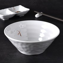 백청아 멜라민 프로 면기 4호 우동 라면 국수 우동기 라면기 짜장면 짬뽕 그릇, 1개