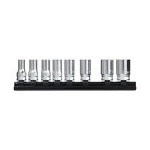 렌치 소켓 코켄 95mm 삽입 ZEAL 세미딥 레일 세트 8개 RS3300XZ8, 삽입각 : 9.5mm, 6각 : 8, 10, 11, 1, 8개 조