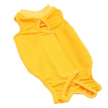 고양이환묘복 환묘복 고양이옷 여름용 얇은 고양이 통기성 면 수술 후 핥기 방지 애완 동물 네 다리 점프 강아지 새끼 옷, 6.Yellow - L