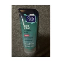 모공크림 Clean & Clear Deep Action Exfoliating 스크럽 Oil Free 5 온스(1온스=약30g) Cool Refreshing tingle