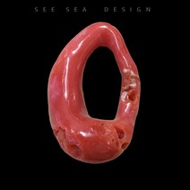 바다 이탈리아 레드 유기농 보석 펜던트 산호석 목걸이