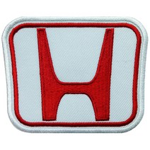 와펜 D746 - HONDA_혼다 로고 화이트 마크 패치