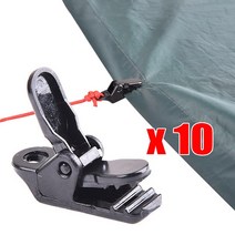 10pcs 야외 방수포 천막 클램프 클립 스냅 캠핑 텐트 홀더 도구 액세서리 생존 비상 도구 타포린 클립 조이기
