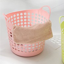 접이식 대용량 플라스틱 다용도 장난감 잡화 쇼핑용 런드리백 세탁 빨래바구니 보관함, 핑크