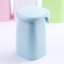 클린 위생 알록달록 벽부착 양치컵 양치소품 자취템, 그린