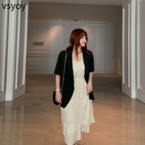 vsyoy 특별한 크기 300kg 얇은 작은 정장 여성 여름 지방 MM 느슨한 캐주얼 짧은 소매 코트 작업장 정장 재킷
