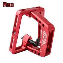브롬튼 Brompton 호환 다혼 접이식 자전거용 프레임 마운트 베이스 브래킷 독특한 합금 자전거 프론트 캐리어 어댑터 사이클링 액세서리, Red