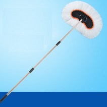 특수 대형 트럭 버스 화물 세차 밀대 막대 걸레 장대, (3단) 2m 나노 세차 브러시+브러시헤드
