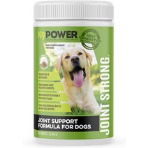 강아지영양제 K9 Power Next Generation Joint Strong - 개를 위한 영양 관절 보조제 글루코사민 파우더가 함유된 개 건강 및 이동성 지원 1lb, [02] 1파운드(농축 스쿱 45개)