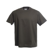 우영미 코튼 레더 라벨 반팔 티셔츠 W223TS02 710G GREY