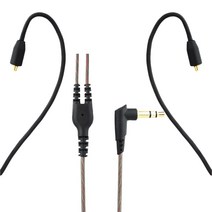 Shure SE215/ SE315 / SE425 SE535 UE900 이어폰용 MMCX 케이블 업그레이드 교체 케이블 3.5mm 유선 헤드폰 오디오, 1개