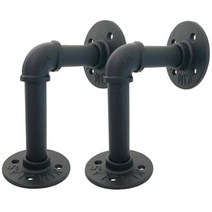 빈티지 파이프 인테리어 벽선반 브라켓2P 거치브라켓 선반부속 선반대 벽걸이도구 받침대, 1개