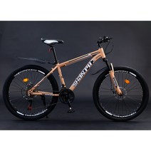 산악자전거 입문용 MTB 하이브리드 30단 26인치 27.5인치, 샴페인골드 - 스포크휠