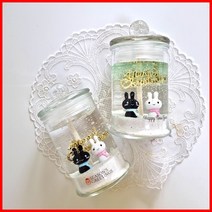 (공효진용기 2개만들기) 목도리토끼-크리스마스 양초 젤캔들 키트 만들기(150ml/2), 블랙체리, 핑크