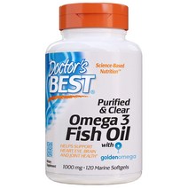 닥터스베스트 퓨어 클리어 오메가3 피쉬오일 1000mg (120정)