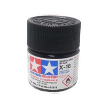 (81518) 타미야 아크릴 도료 X-18 세미 글로스 블랙 유광 10ml