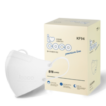 아이코코 마스크 중형 KF94, 25개입, 1개, 화이트