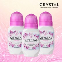 [화해 4년 연속 1위] 크리스탈 데오드란트 무향 롤온 X 3개 ⓑ, 66ml