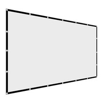 ProHT 프로젝터 스크린 120인치 4K 영화 프로젝션 16:9 HD 접이식 및 휴대용 주름 방지 실내 실외 양면 비디오 사무실 홈 시어터 파티 교실용 _232579