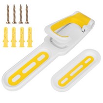 접이식실내자전거 실내 헬스 미니 자전거 실내용자전거 산악 홀더 벽 18kg 범용 스토리지 랙 스크래치 방지 사이클링 행거 플라스틱 스탠드, 03 Yellow White