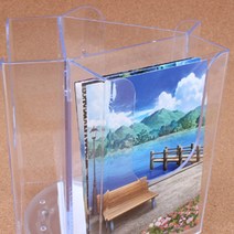 3면 회전 카탈로그 스탠드 꽂이 메뉴판 행사 안내판 360도 가능 베어링 기업체 카페 전시회 은행 매장 가게