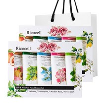 리코셀 시어버터 핸드크림 60ml 5종 세트 + 쇼핑백 증정 / 선물 세트 가정의달 어버이날 가족 어린이집 선물 추천 명절 한가위 설날 크리스마스 연말, 2개