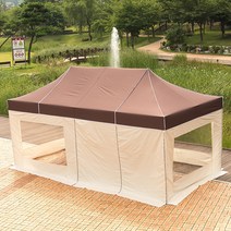 프리폼 프리미엄천막3x4.5 방수 대형 함마톤 알루미늄 접이식 캐노피천막, 1개, AL투명풀 3x4.5 백청백