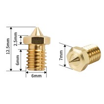 3D 프린터 용 0.2mm-1.2mm 하이 플로우 CHT 노즐 1.75mm 필라멘트 V6 클론 황동 구리 프린트 헤드 부품, 05 0.5mm_02 2PCS