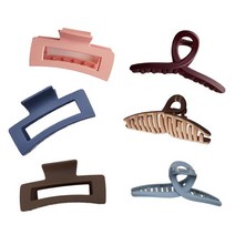 킹스아리아 올림머리 집게핀 무광 대형 11cm 사각 꼬임 머리집게