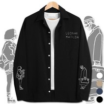 [당일출고] 미팅레옹 오버핏 긴팔셔츠 (DO438)