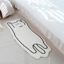 마롤로뜨 발매트 주방 욕실 화장실 싱크대 미끄럼방지 매트 댕냥시리즈, 만세 냥이 - 롱 발매트