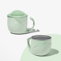 아이팜 웨일 유아 뚜껑 스텐컵, 민트