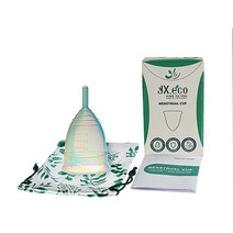 제쉬안컵 생리컵 채색 생리 실리콘 컵, 대형 x 1개입 x 1개, 1개, 1개