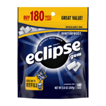 Eclipse (미국직배) 이클립스 슈가프리껌 1 1 1 (180피스) Winterfrost Sugar Free Chewing Gum 180 Piece Bag, 3개