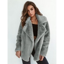 여우털코트 인조밍크코트 에코퍼코트 여성 인조 모피 갈색 겨울 플러시 테디 streetwear 여성 흰색 모피 솜털 자켓