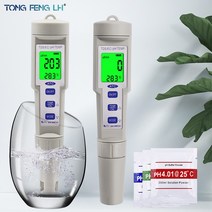 4in1 PH/TDS/EC/TEMP Meter 수족관 수영장 식수 용 수질 PH 테스터 Pen Acid Base Measuring Tool, 한개옵션0