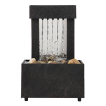 실내 분수대 미니 인공 폭포 연못 가정용 분수 미니 가습기 인테리어 연못 작은 물 작은 돌 사무실 책상 장식 usb led 조명 풍수 사무실 홈 장식 213, 협력사