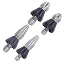 압력 와셔 터보 노즐 스테인레스 스틸 뾰족한 5000PSI 화장실 용 견고한 고효율 미니, 04 Style4