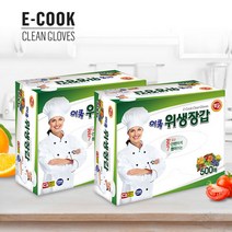 이쿡 쉐프위생장갑 비닐 일회용 항균 장갑