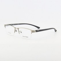 남자 사각 복고풍 금속 평면 하금테 안경 테 반 무테 대두 연예인 사업가 변호사 안경태