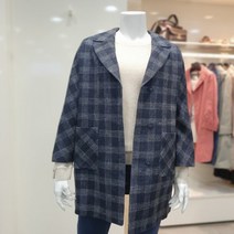 후라밍고 이중지린넨체크자켓(F30191160/네이비)