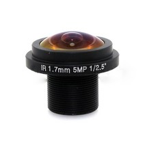 캐논 니콘 호환 미러리스렌즈 hd cctv ip 카메라 m12 마운트 12.5quot용 1.7mm 어안 렌즈 5메가픽셀 f2.0 180도 광각 파노라마 CCTV 렌즈, 없음