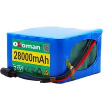 전기자전거 배터리 18650 리튬 이온 배터리 팩 전기 자전거 모페드 2A 24V 6S5P 신제품, 1개