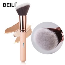 아이새도우 볼터치 쉐딩 파운데이션 브러쉬 메이트업 화장 도구 툴 악세사리 Beili 메이크업 파우더 블러쉬 컨투어 컨실러 합성 헤어 프로페셔널 싱글 블랙핑크 페이스 메이크업, p103 파운데이션, 협력사