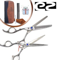 EZ PD440C-L6S22 왼손용 고급 미용가위 세트 440C, 1, 낱개