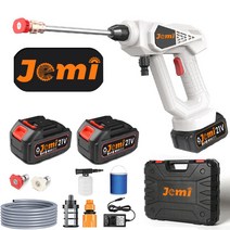 Jemi 무선 압력 휴대용 파워 카 와셔 21V 배터리 구동 압력 와셔, 1x배터리