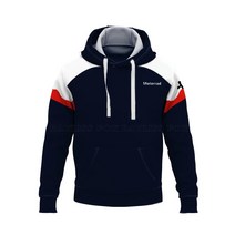 바이크 오토바이 모터스포츠 BMW 모토라드 모터사이클 라이딩 자켓 남성용 블루 색상 지퍼달린 플리스 후드 스포츠웨어, [02] M, 02 M