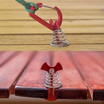 알루미늄 스프링데크팩 휴양림 데크용 캠핑 오징어팩스프링데크팩 캠핑소품 텐트소품 텐트고정 텐트용품, 본상품